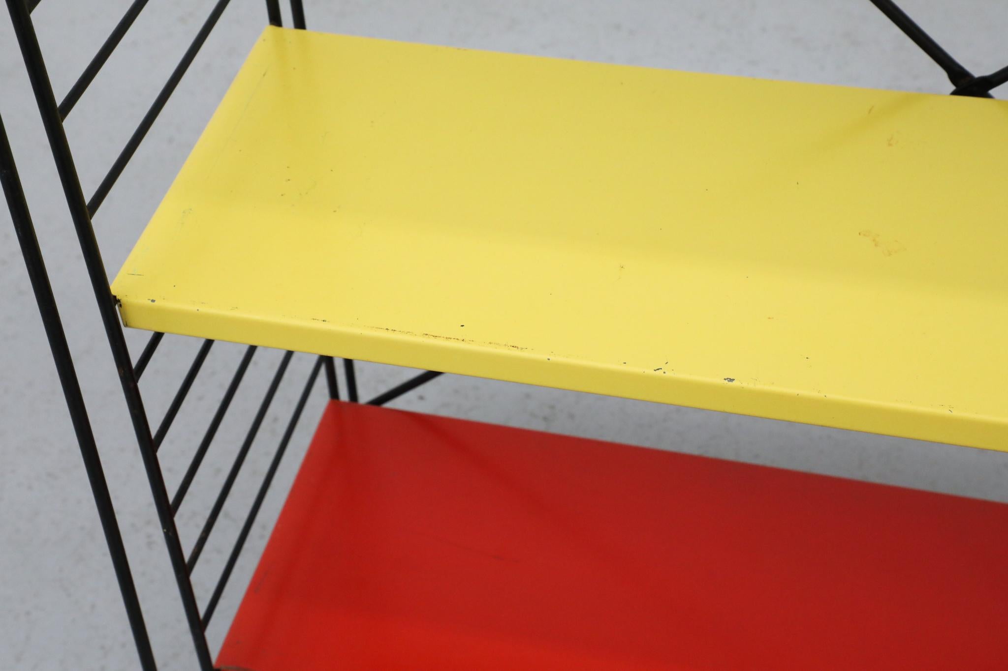 TOMADO Multi-Color Industrial Standing Shelf, 1960s For Sale 5