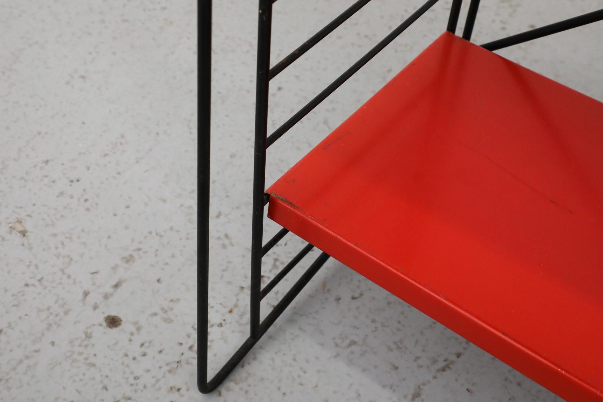 TOMADO Multi-Color Industrial Standing Shelf, 1960s For Sale 10