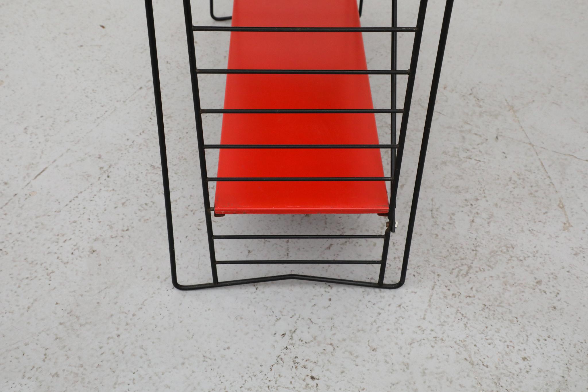 TOMADO Multi-Color Industrial Standing Shelf, 1960s For Sale 12