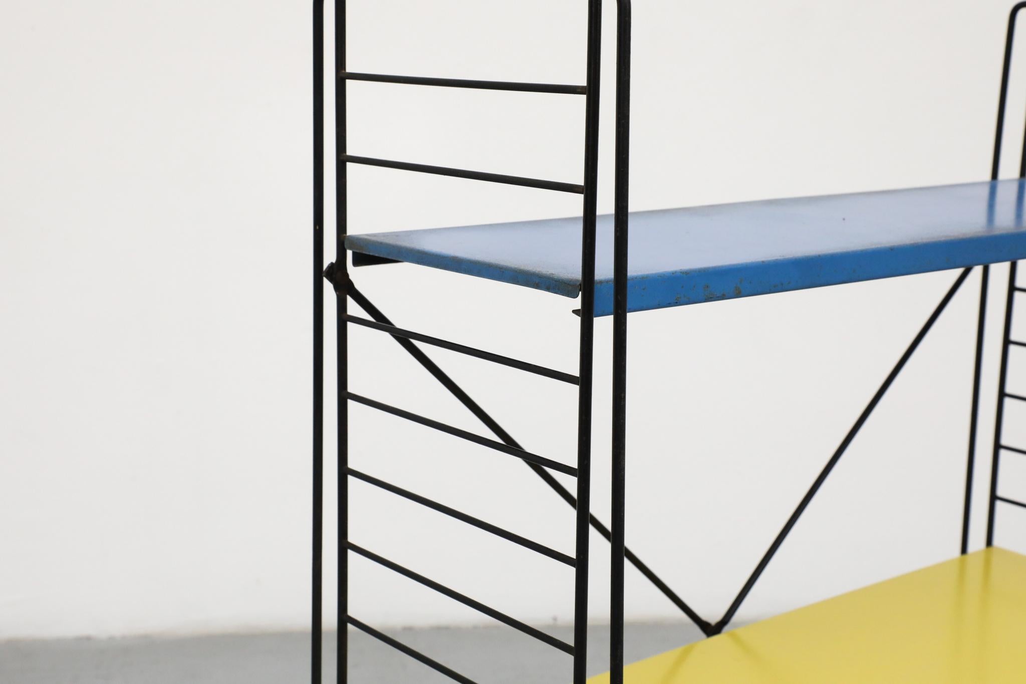 TOMADO Multi-Color Industrial Standing Shelf, 1960s For Sale 8