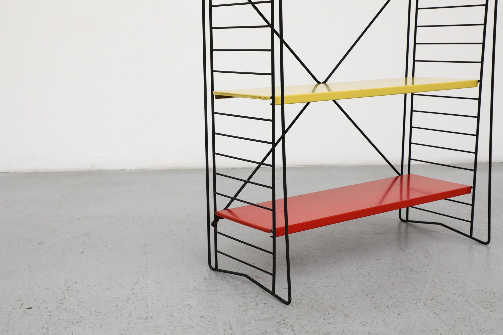 TOMADO Multi-Color Industrial Standing Shelf, 1960s For Sale 11