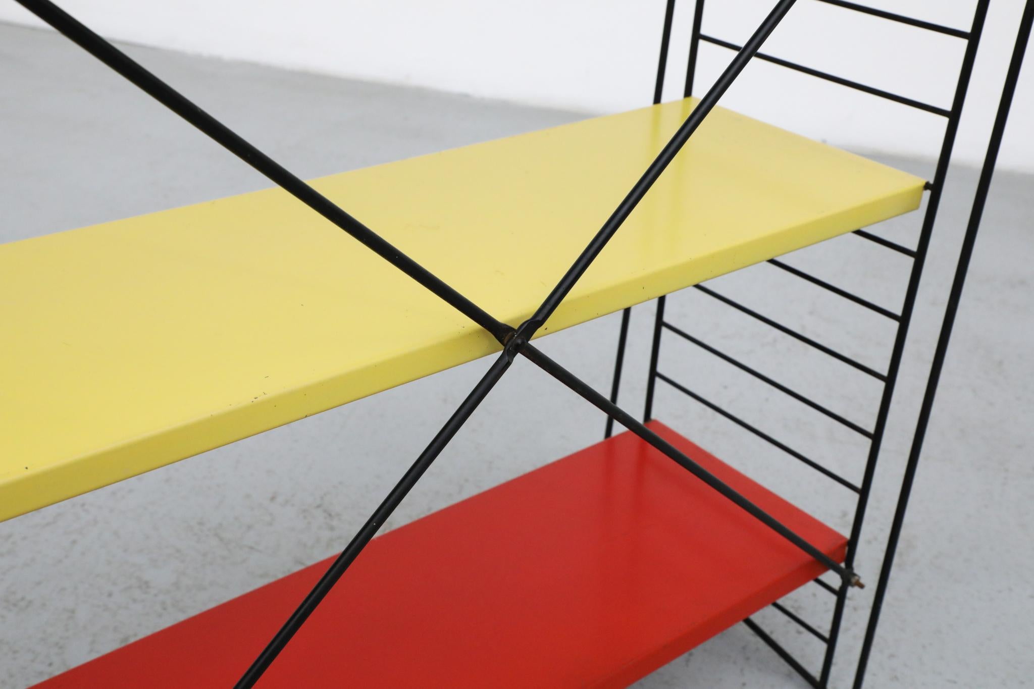 TOMADO Multi-Color Industrial Standing Shelf, 1960s For Sale 9