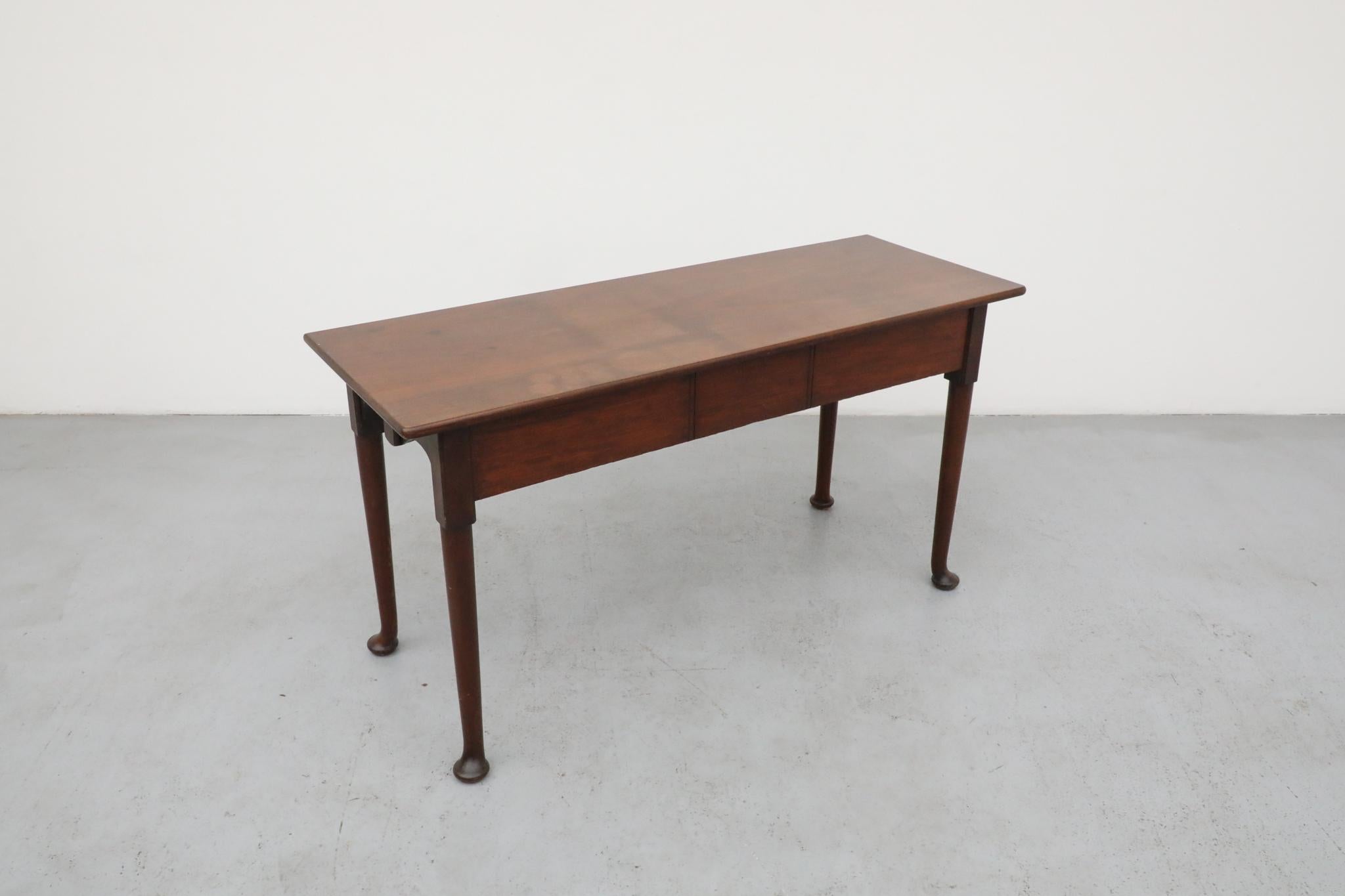Amsterdam School Entry or Console Table with Curved Feet For Sale 3