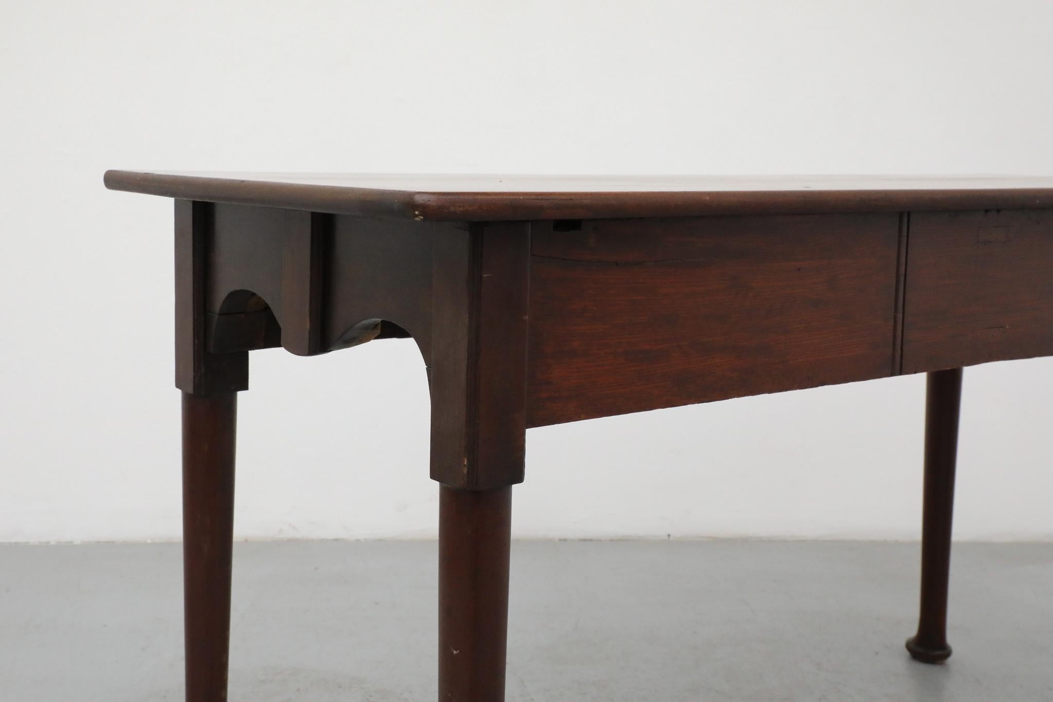 Amsterdam School Entry or Console Table with Curved Feet For Sale 8