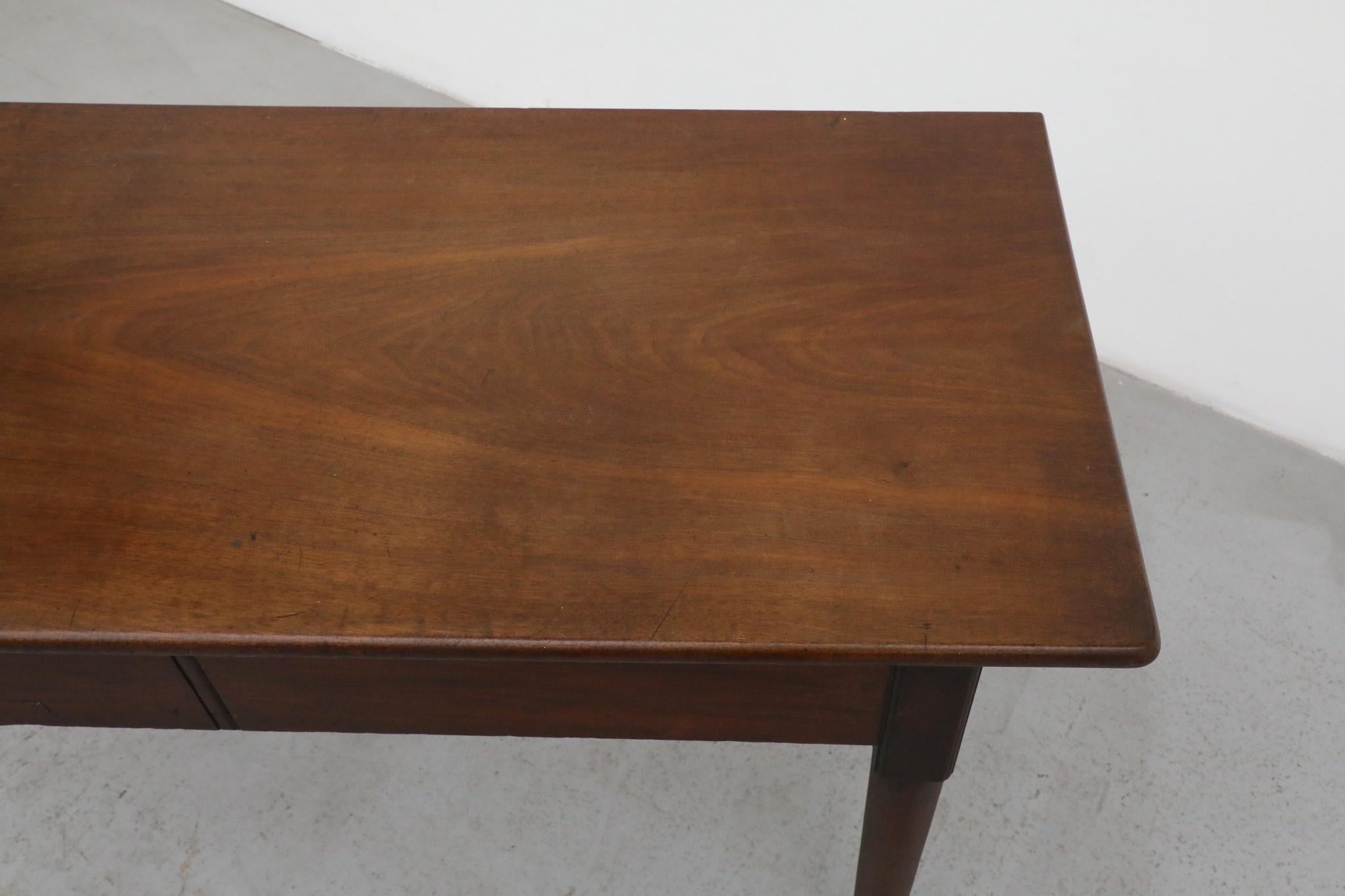 Amsterdam School Entry or Console Table with Curved Feet For Sale 6