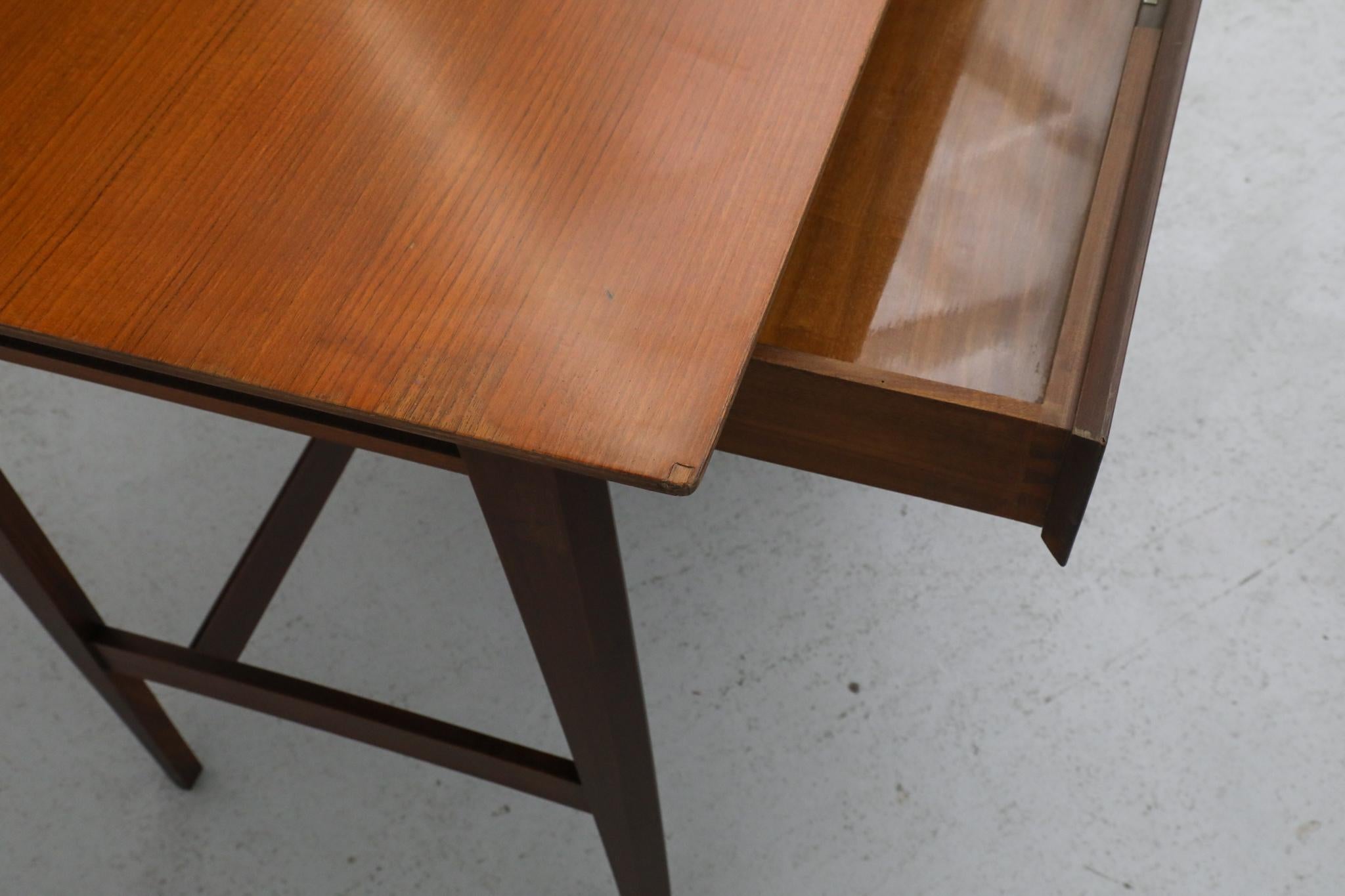 Palutari Teak Desk/Vanity for Dassi, Gio Ponti Style, Mid-Century For Sale 9