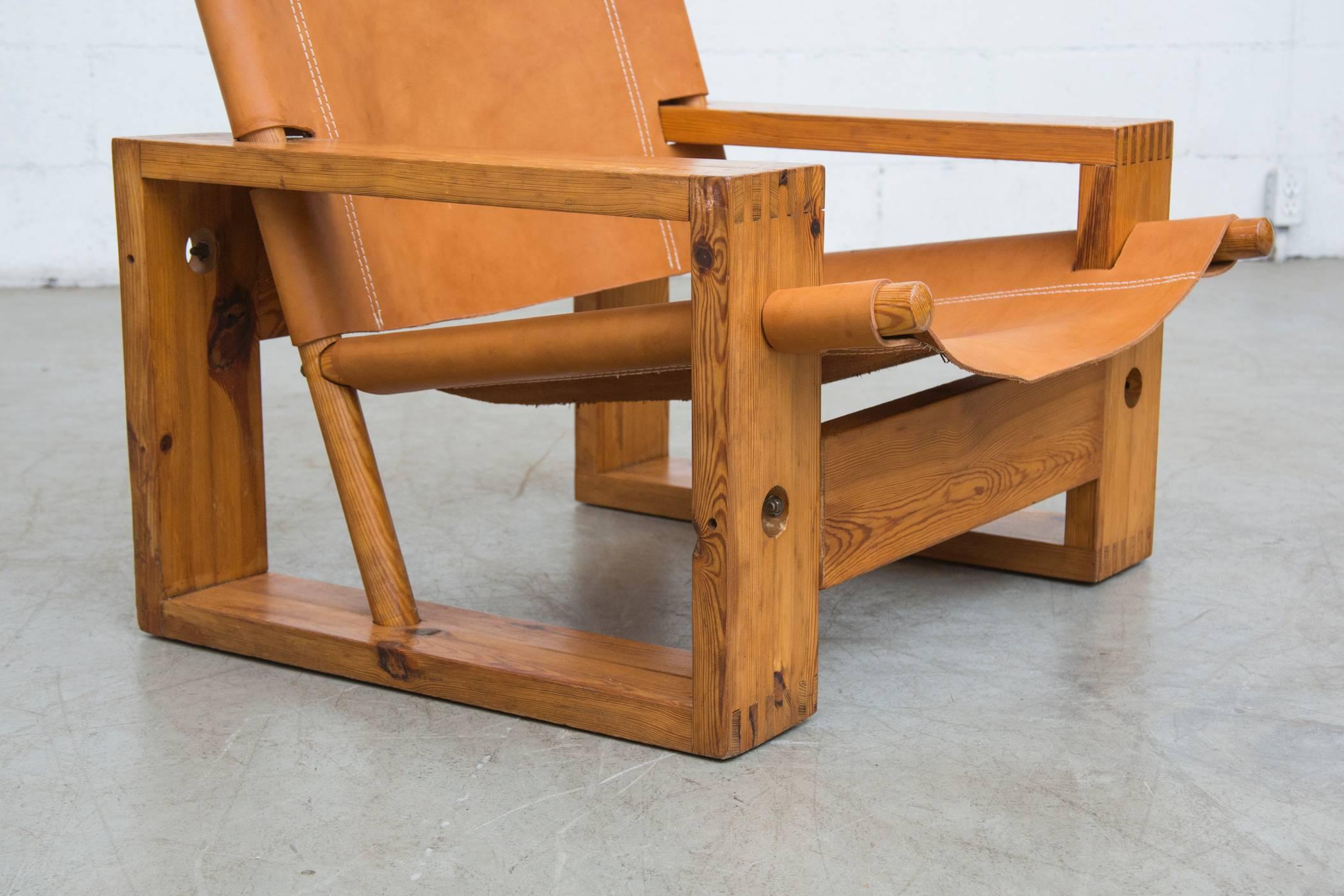 Leather Crate Lounge Chair by Aat Van Apeldoorn for Houtwerk Hattem 2