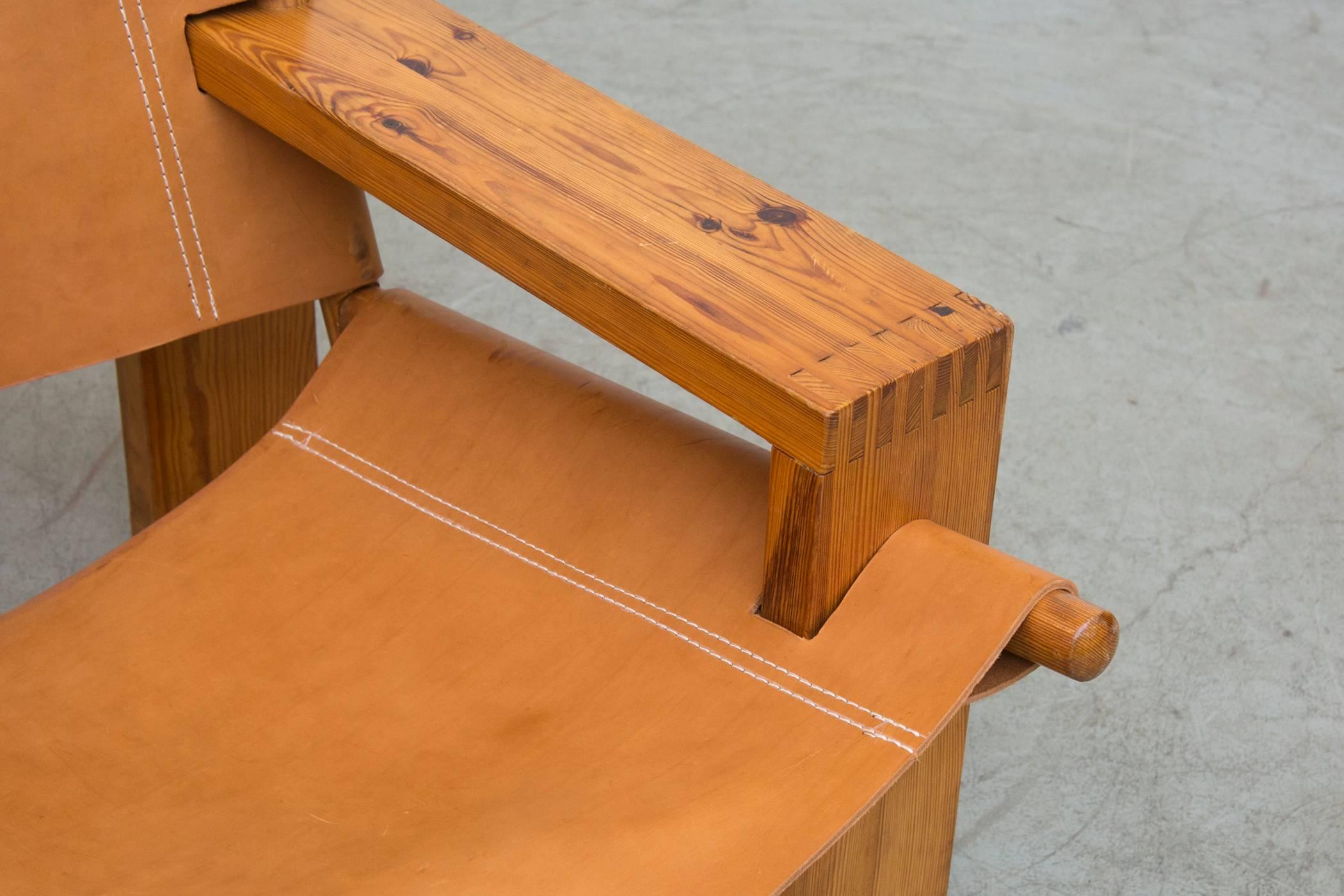Leather Crate Lounge Chair by Aat Van Apeldoorn for Houtwerk Hattem 4