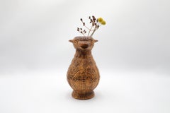 Jasba Keramik Aztec Duck Vase, West German Ceramics, Vintage 1960s