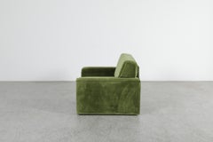 COR-Lounge-Sessel im Mid-Century-Stil aus originalgrünem Samt