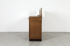 1930s Dutch Art Deco Amsterdam School Oak Cabinet in the Style of Piet Kramer