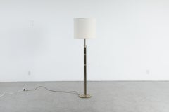 Moderne Stehlampe im Maison-Jansen-Stil aus Messing und Chrom