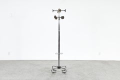 Sottsass-Inspired Dutch Postmodern Chrome Siren Tower Coat Tree