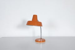 1960s Orange Gooseneck Desk Lamp by Szarvasi Vas-Fémipari