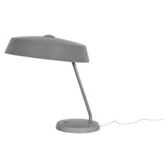 1950s German Mid-Century Gray Table Lamp by VEB Leuchtenbau