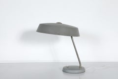 1950s German Mid-Century Gray Table Lamp by VEB Leuchtenbau