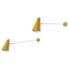 Mid-Century Yellow Cone Sconce by Louis Kalff for Philips