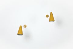Mid-Century Yellow Cone Sconce by Louis Kalff for Philips