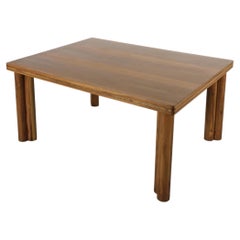 Carlo Scarpa 'Scuderia' Walnut Dining Table by Bernini, 1977