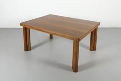 Carlo Scarpa 'Scuderia' Walnut Dining Table by Bernini, 1977