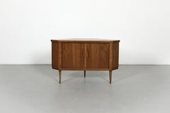 Norwegian Mid-Century Teak Corner Bar Cabinet by Sola Møbelfabrikk
