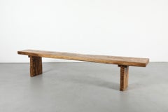Mid-Century George Nakashima Style Live-Edge Spalted Maple XL Bench