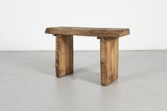 Panca olandese in acero spalted con bordi naturali, stile Nakashima, della metà del secolo scorso