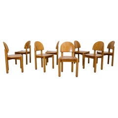 8er-Set „Pine“-Esszimmerstühle von Rainer Daumiller für Hirtshals Savvaerk