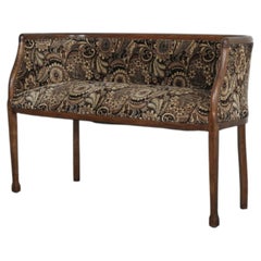 Art Deco "Canape Corbeille" Loveseat with Horseshoe Back