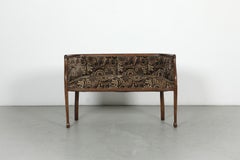Art Deco "Canape Corbeille" Loveseat with Horseshoe Back