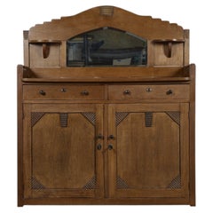 Amsterdam School Art Deco Oak Cabinet Attr. Meubelfabriek J.Th. Drilling