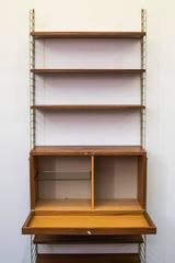 Rare Standing Teak Nils Strinning String Shelving Unit
