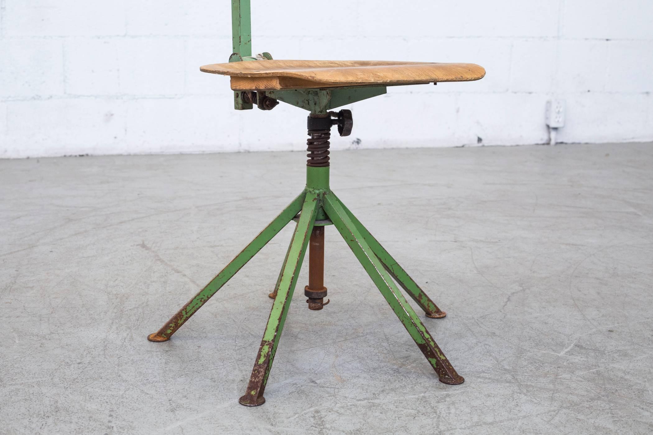 Prouve Inspired Industrial Drafting Chairs 1