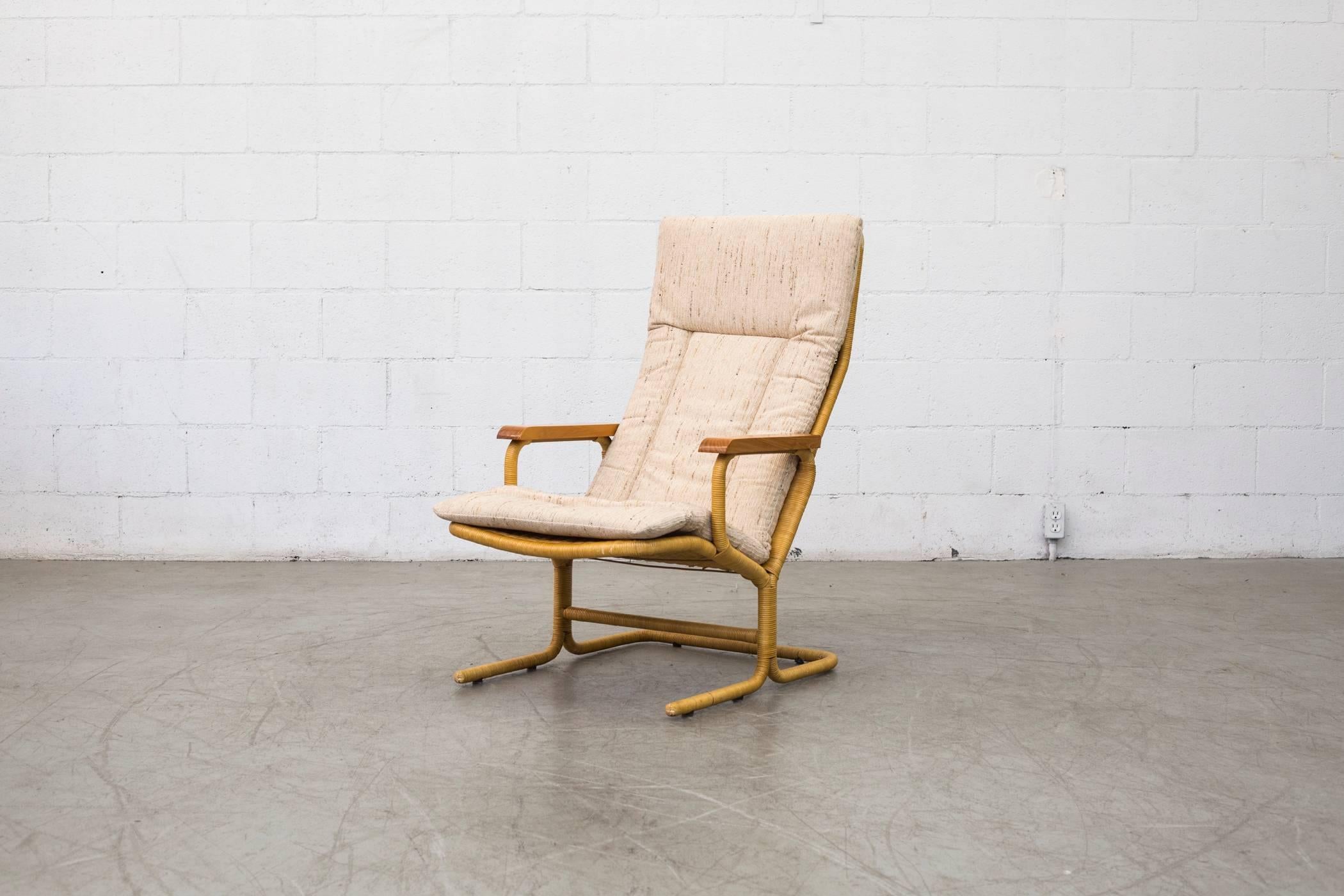 Dutch Dirk Van Sliedrecht High Back Lounge Chair with Cushion