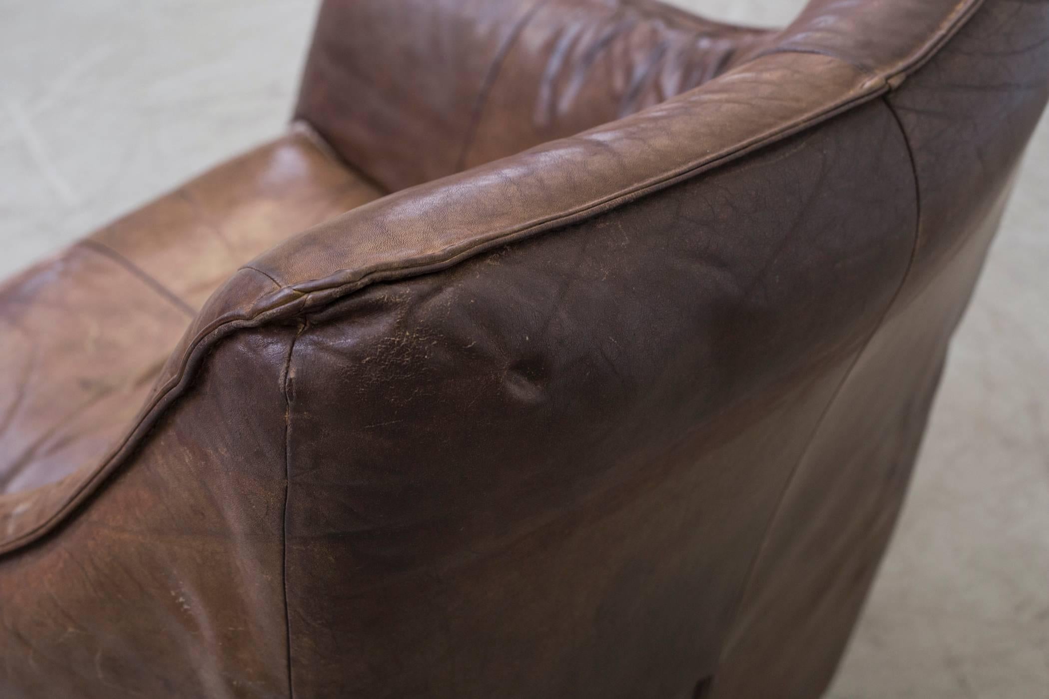 Leather Gerard van den Berg Denver Lounge Chair for Montis
