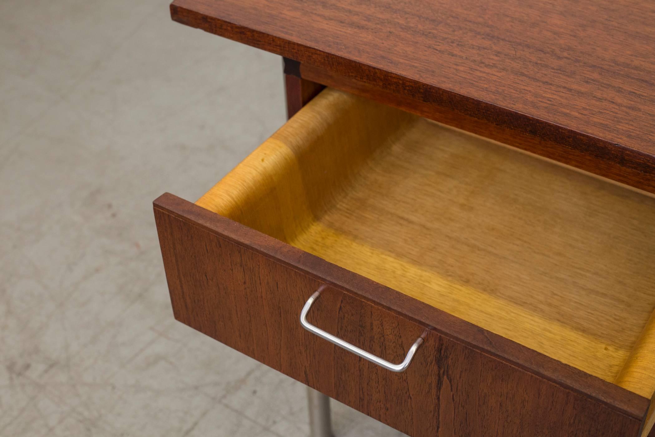 Chrome Cees Braakman for Pastoe Small Writing Desk