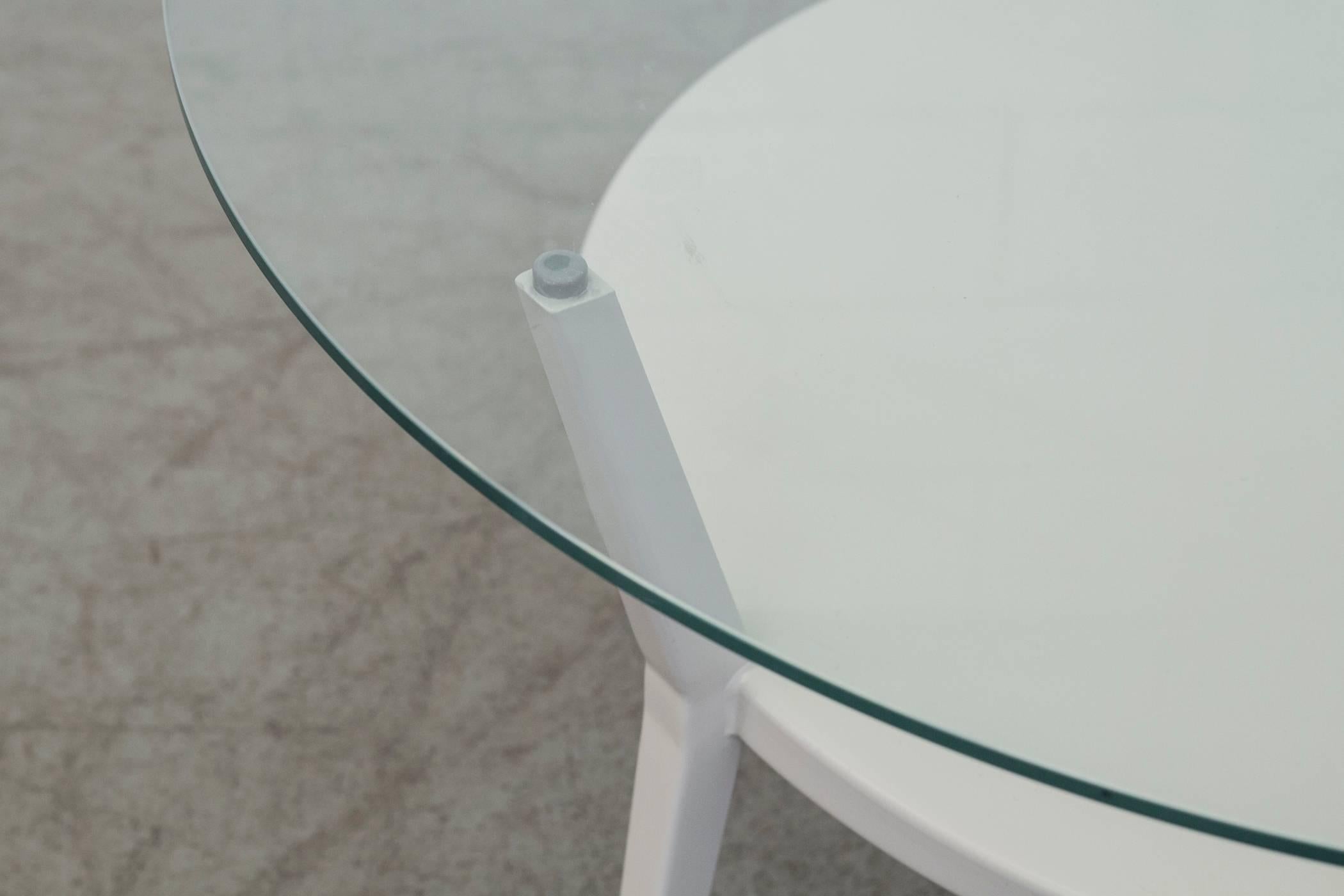 Enameled Friso Kramer Rotunda Round Side or Coffee Table