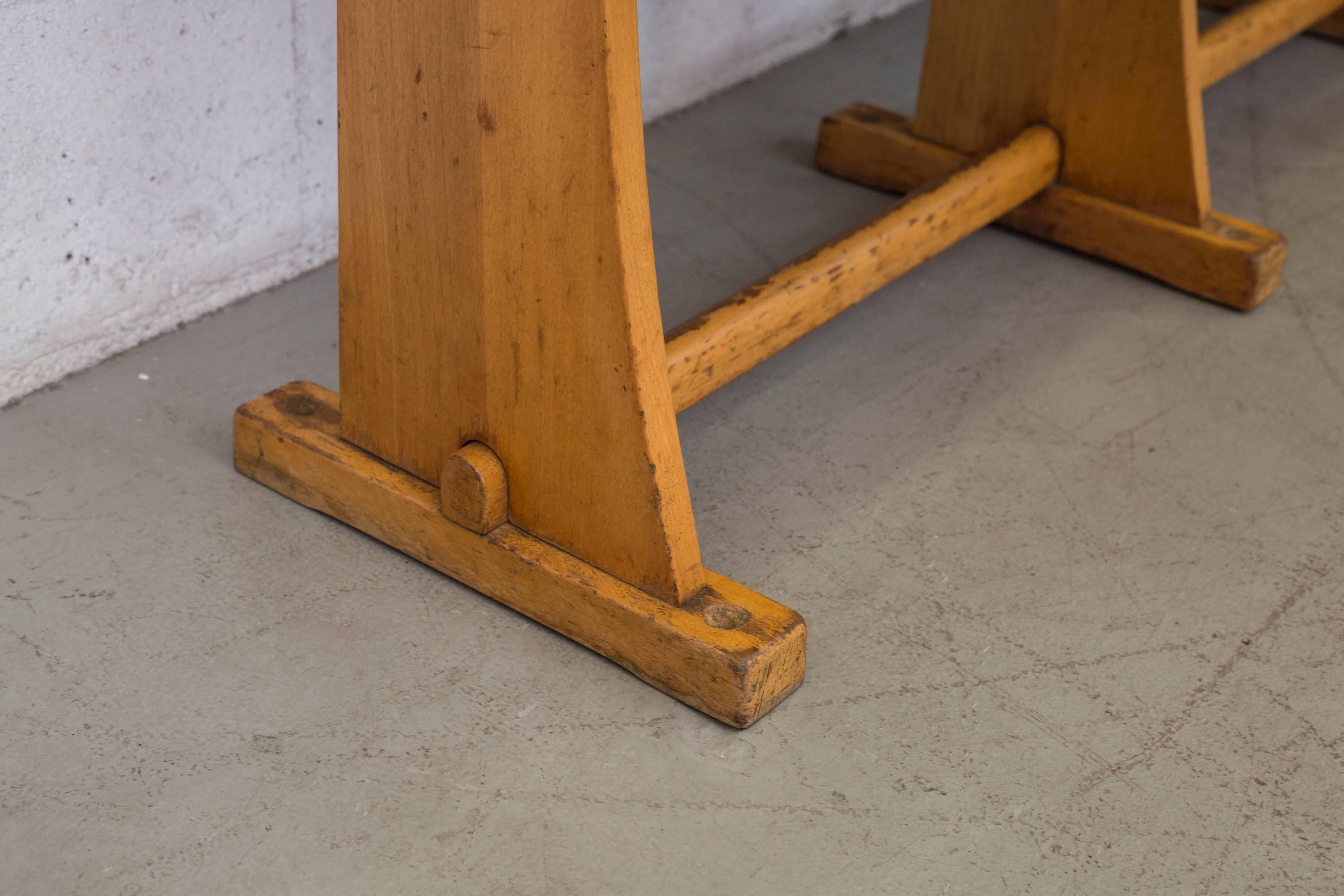 Dutch Row of Birch Numbered Theatre Seats