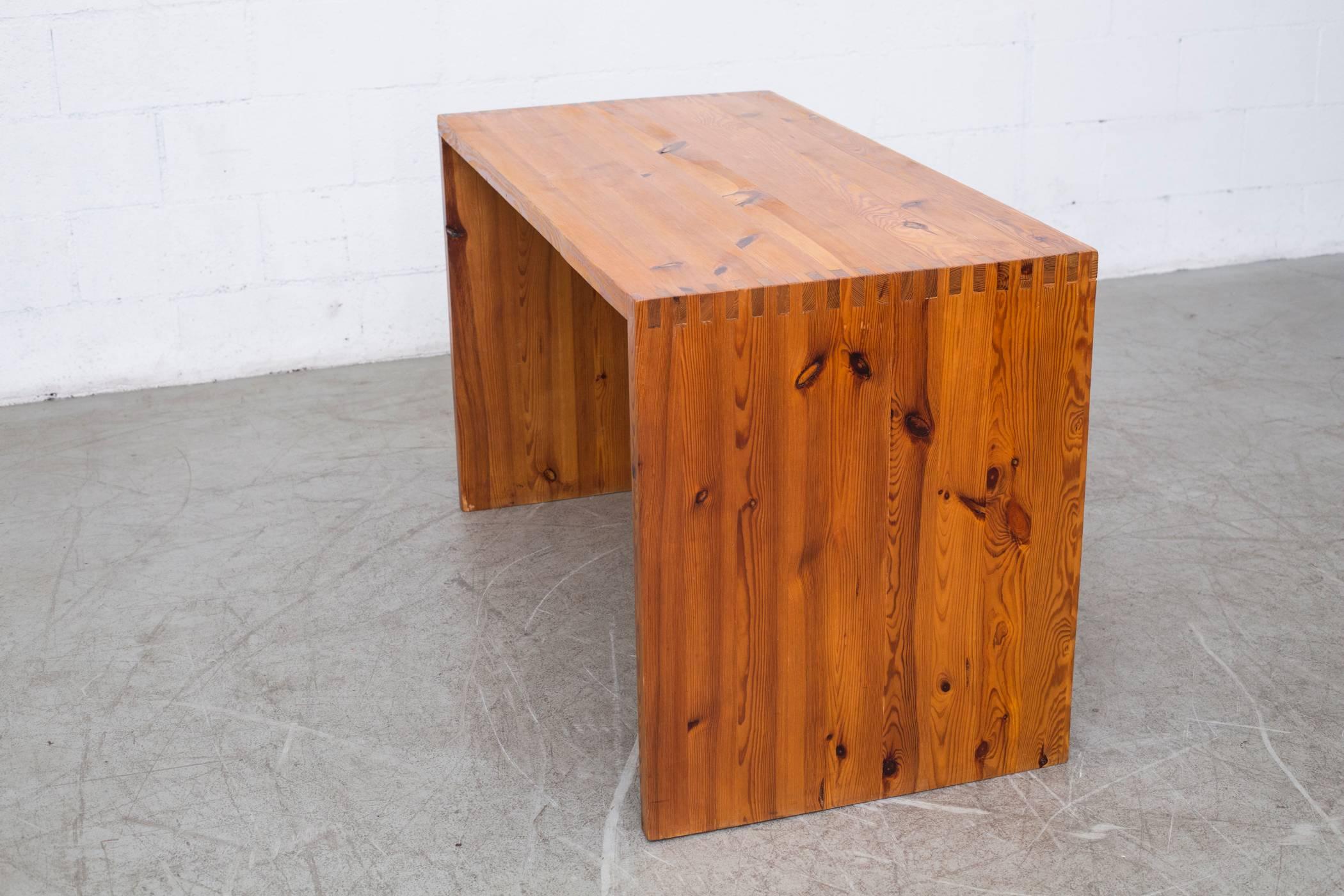 Mid-20th Century Ate Van Apeldoorn Pine Perriand Style Desk or Table
