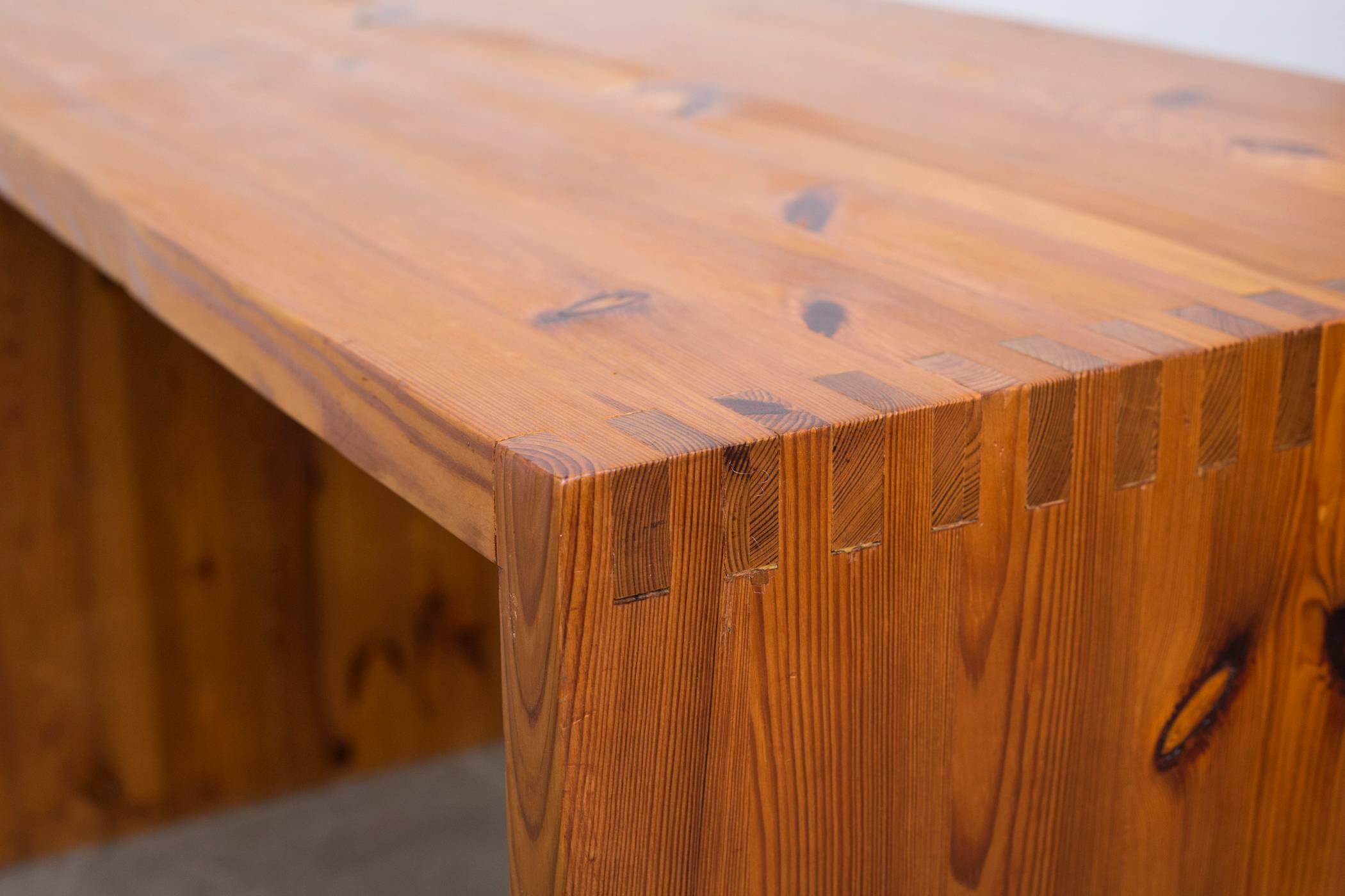 Ate Van Apeldoorn Pine Perriand Style Desk or Table 1