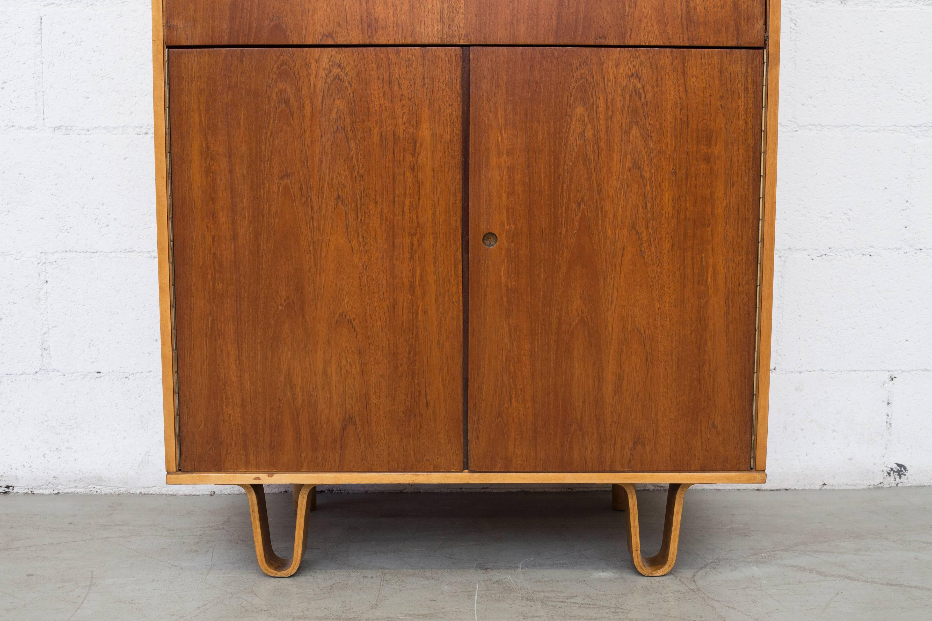 Mid-Century Modern Cees Braakman for Pastoe Birch Series CB07 Cabinet