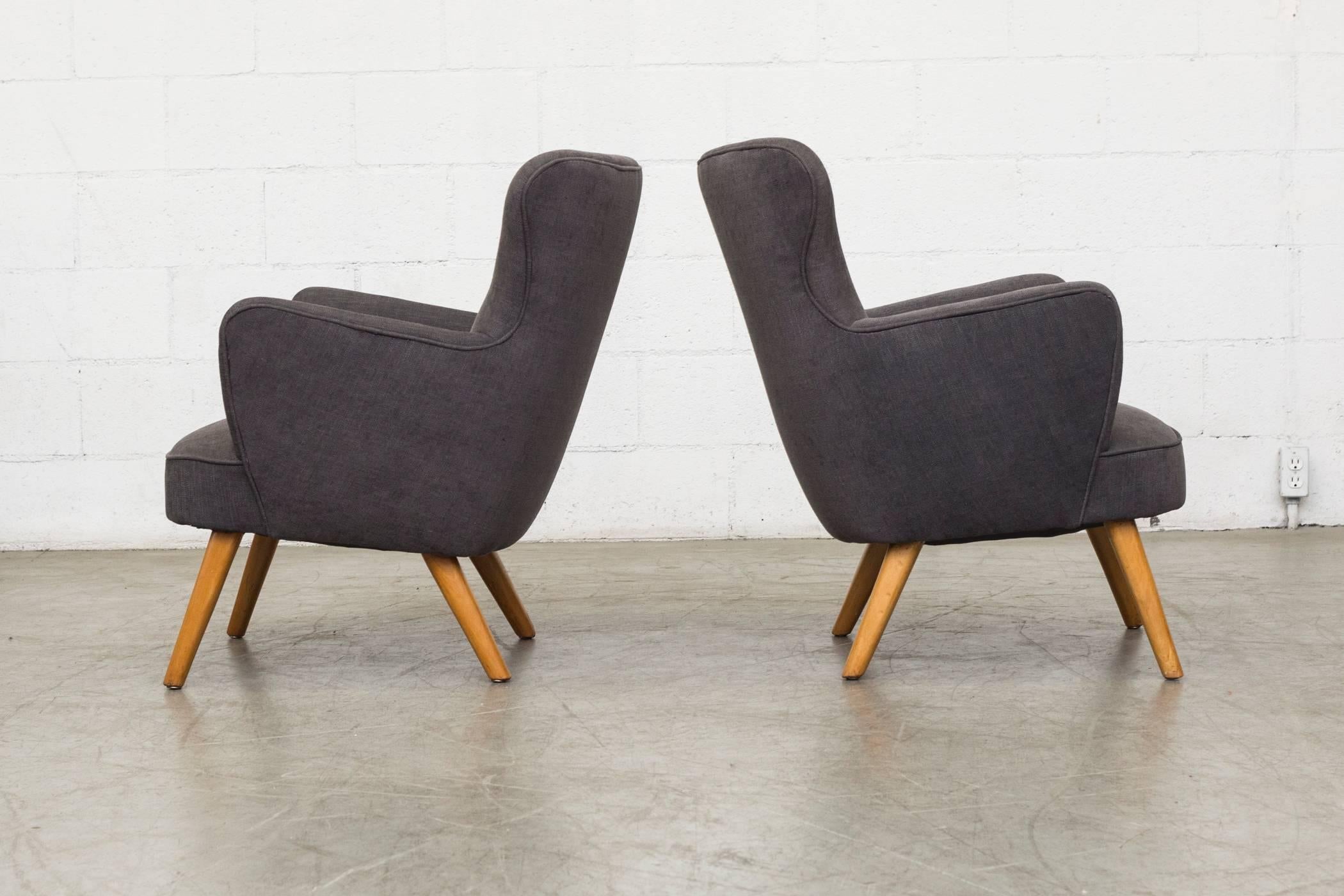 Mid-Century Modern Pair of Theo Ruth Armchairs for Artifort