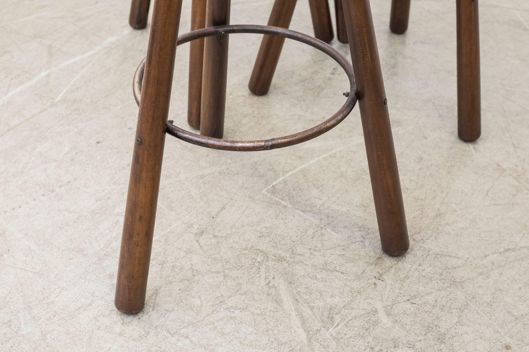 Steel Sergio Rodrigues Style Bar Stools