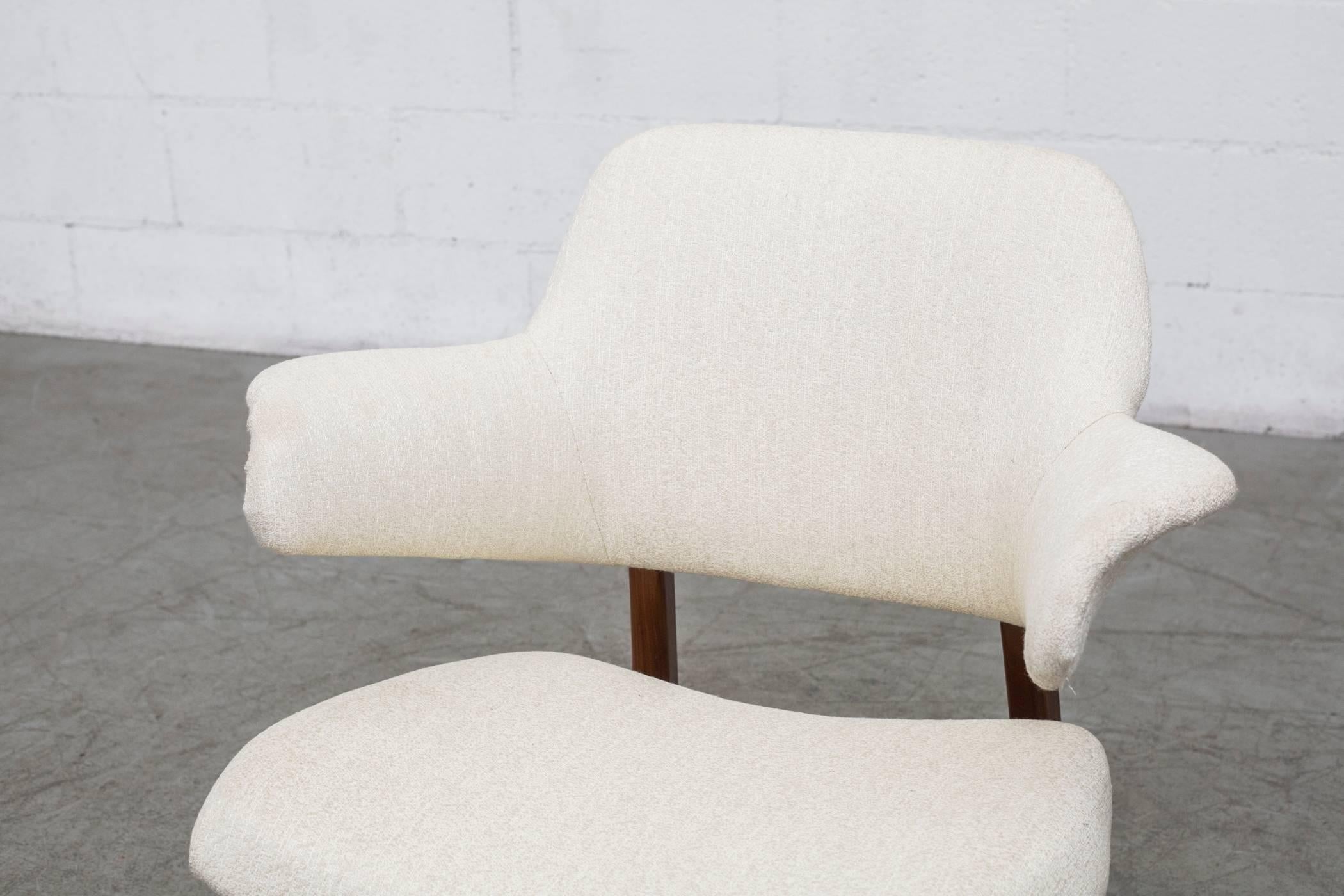Fabric Ib Kofod Larsen Style Lounge Chair by Webe