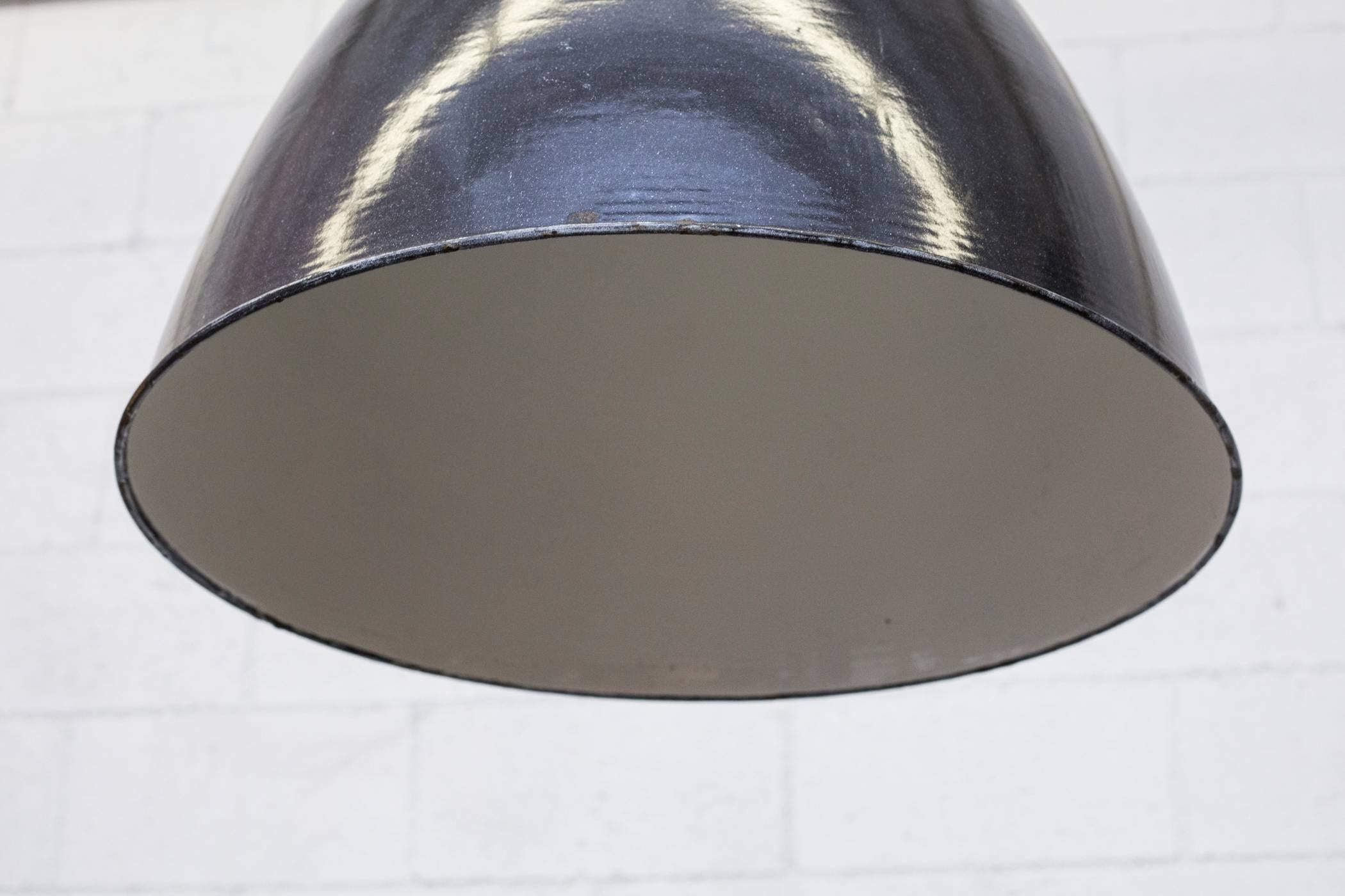 Enameled Huge Two-Toned Industrial Factory Lamps
