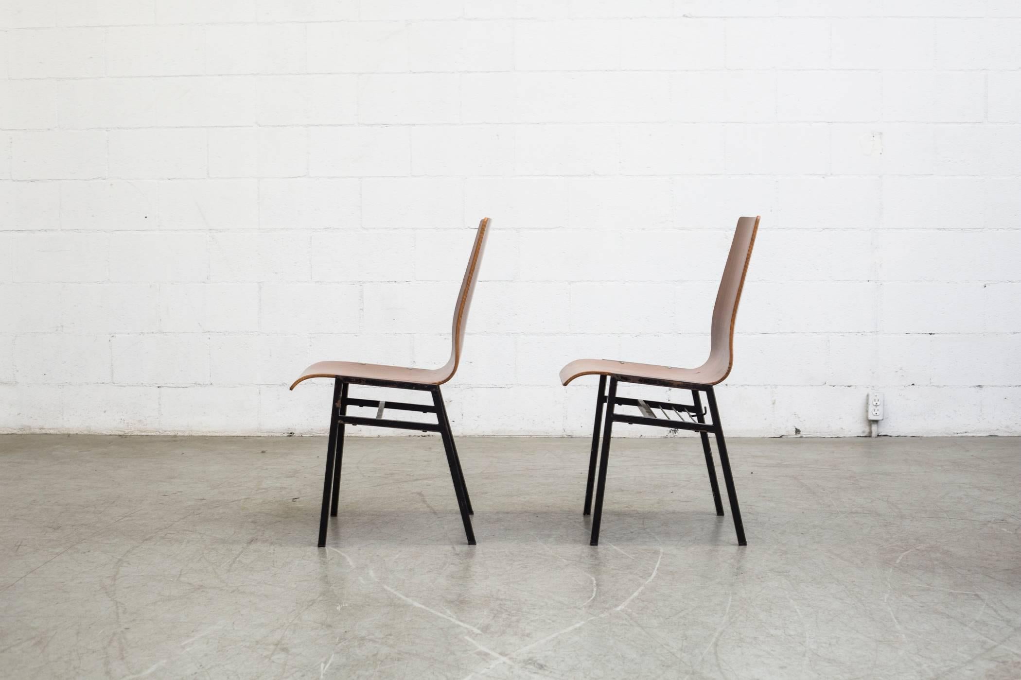mid century bent plywood chair