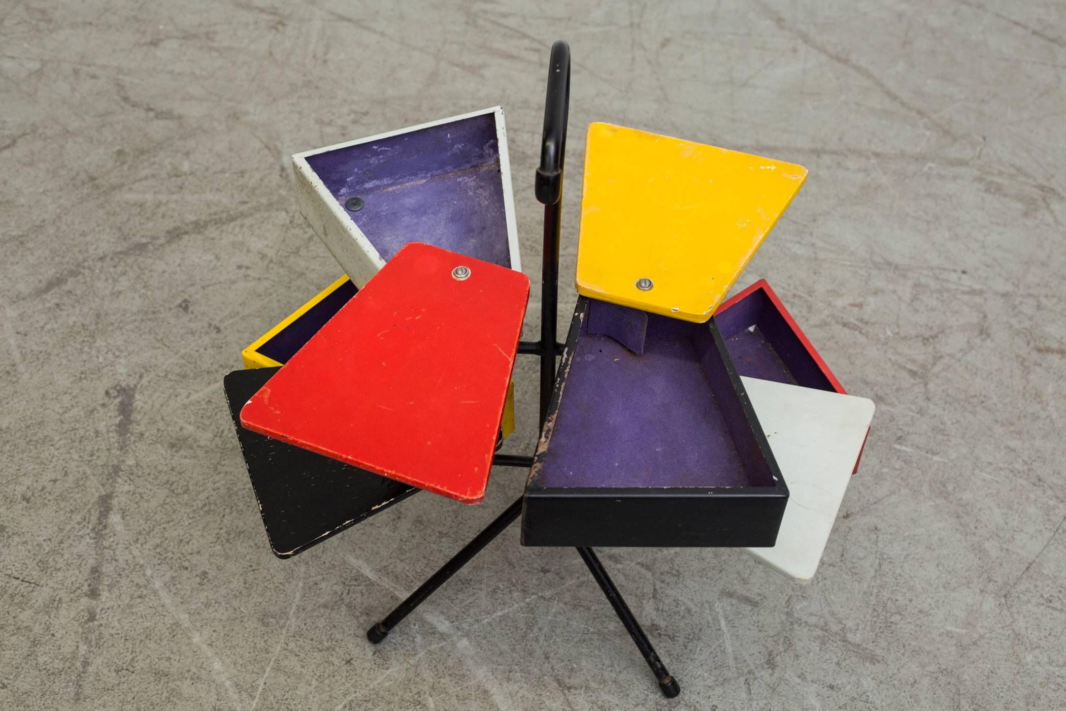 Rietveld Style Sewing Box by Joost Teders for Metalux 1