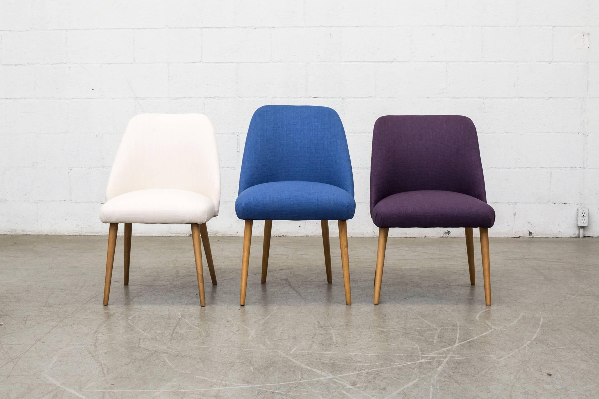 Mid-Century Modern Mid-Century Saarinen Style Multicolored Cocktail Chairs For Sale