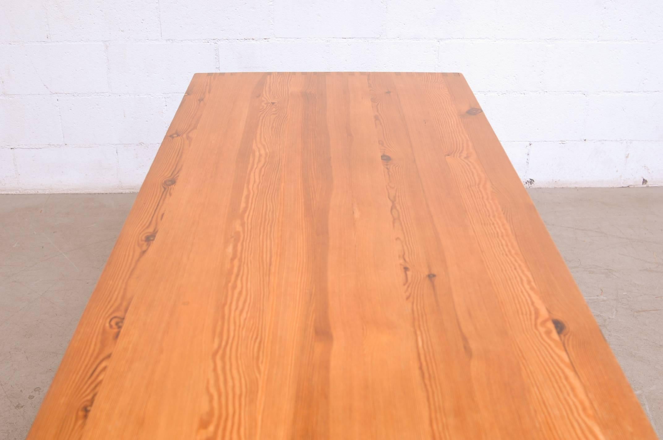 Ate Van Apeldoorn Light Pine Perriand Style Desk or Table In Good Condition In Los Angeles, CA