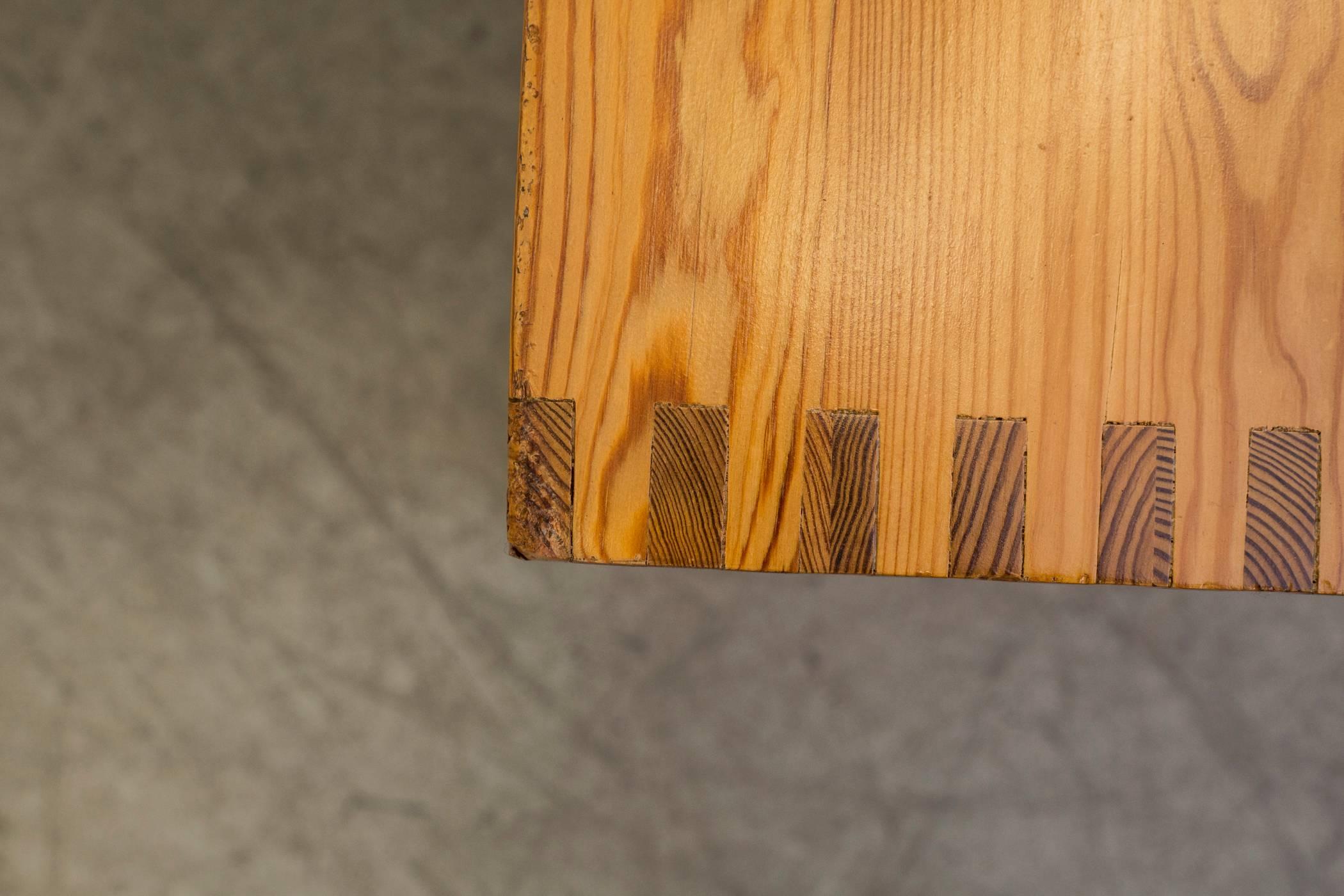 Dutch Ate Van Apeldoorn Pine Perriand Style Desk or Table